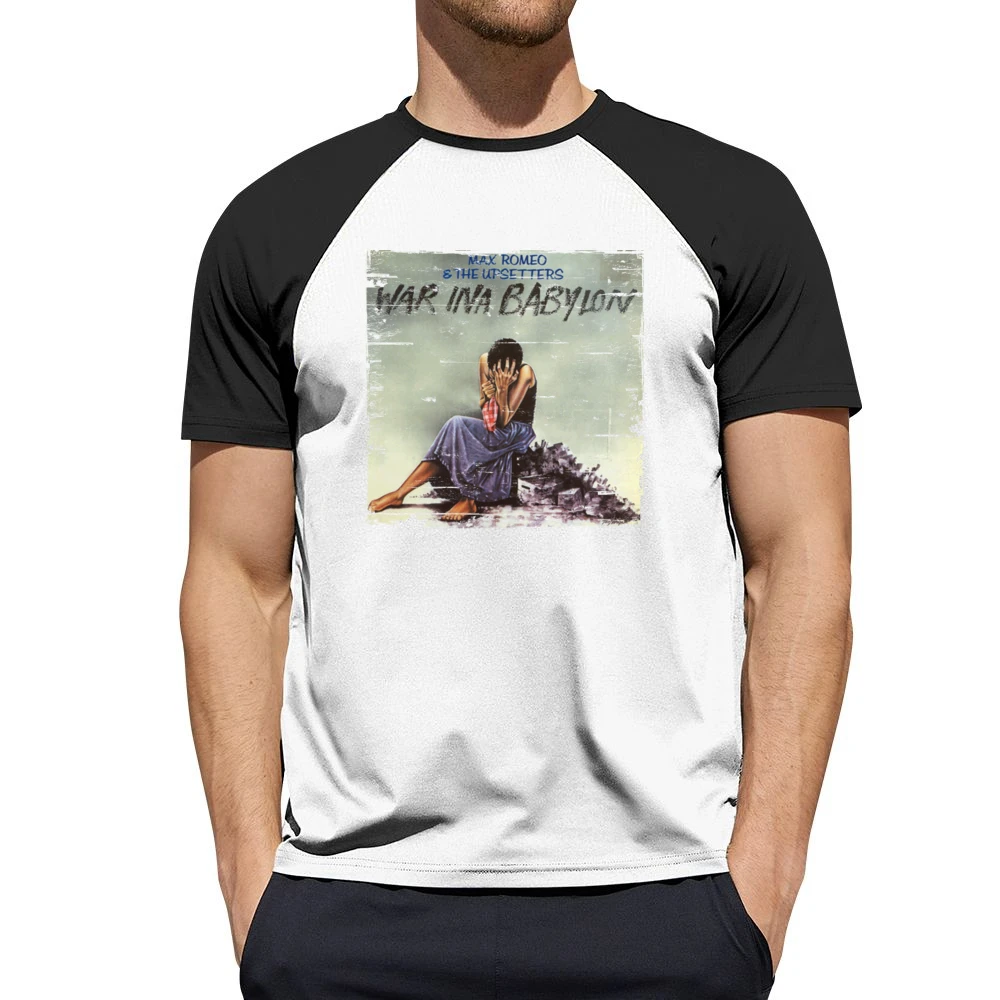 Max Romeo War In A Babylon Album Cover Distressed Image Men Short Sleeve T-Shirt
