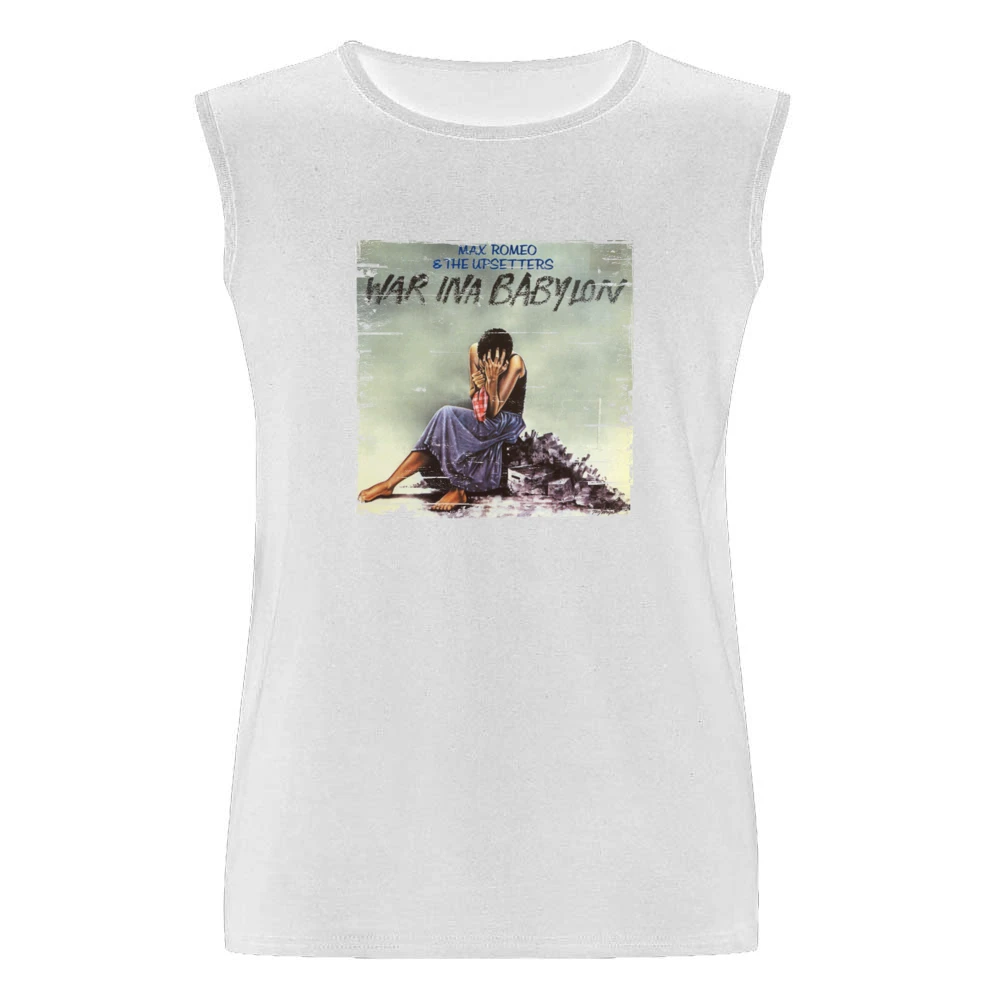 Max Romeo War In A Babylon Album Cover Distressed Image Men Sleeveless T-Shirt