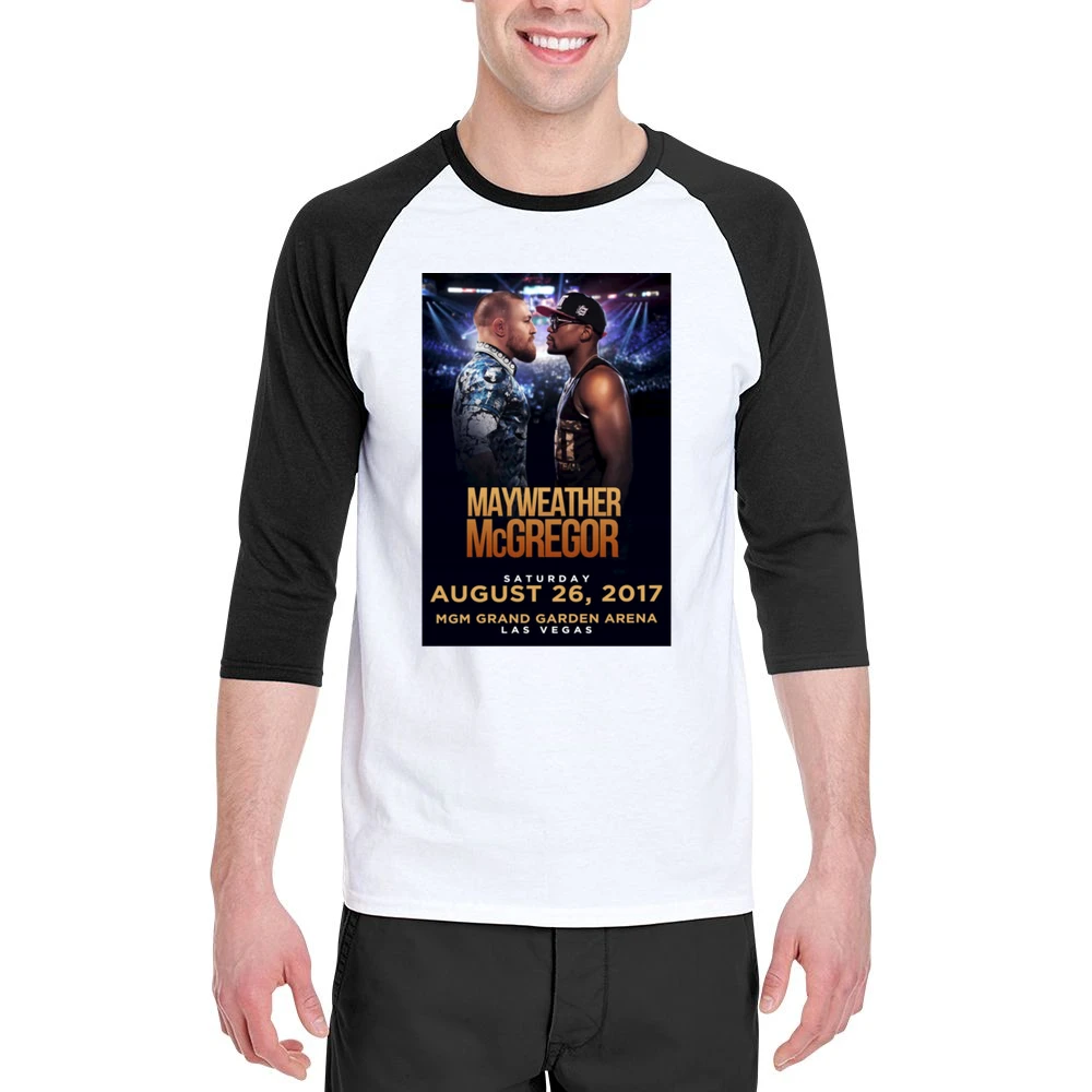 Mcgregor Mayweather Fight Promo Boxing Men 3/4 Sleeve T-Shirt