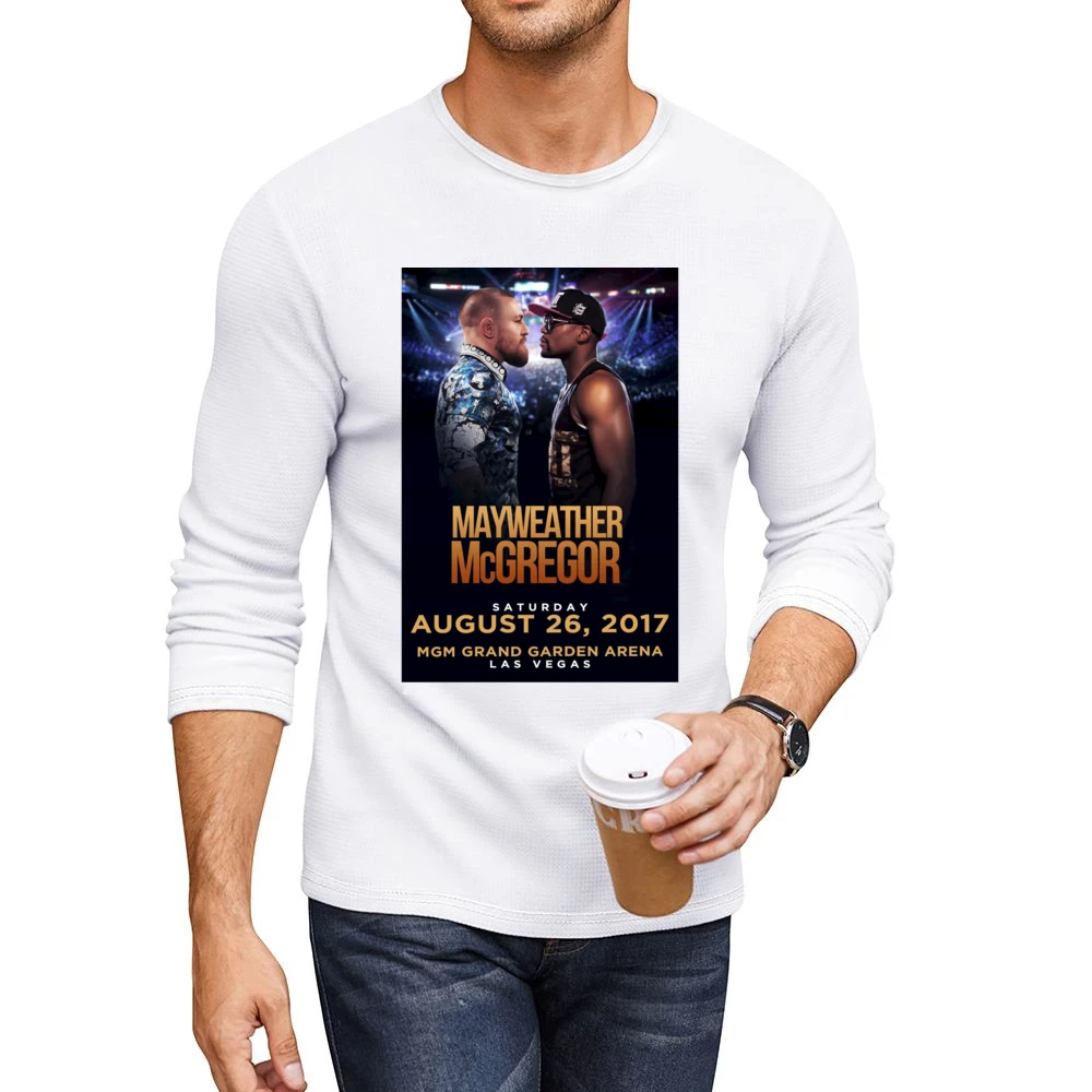 Mcgregor Mayweather Fight Promo Boxing Men CrewNeck Long Sleeve T-Shirt