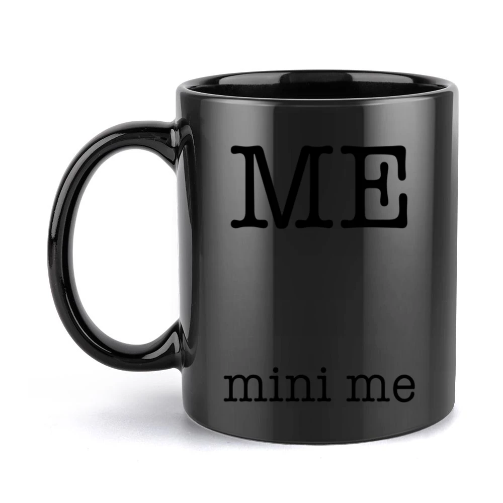 Me And Mini Me Funny Pregnancy Cool Baby Graphic Black Mug