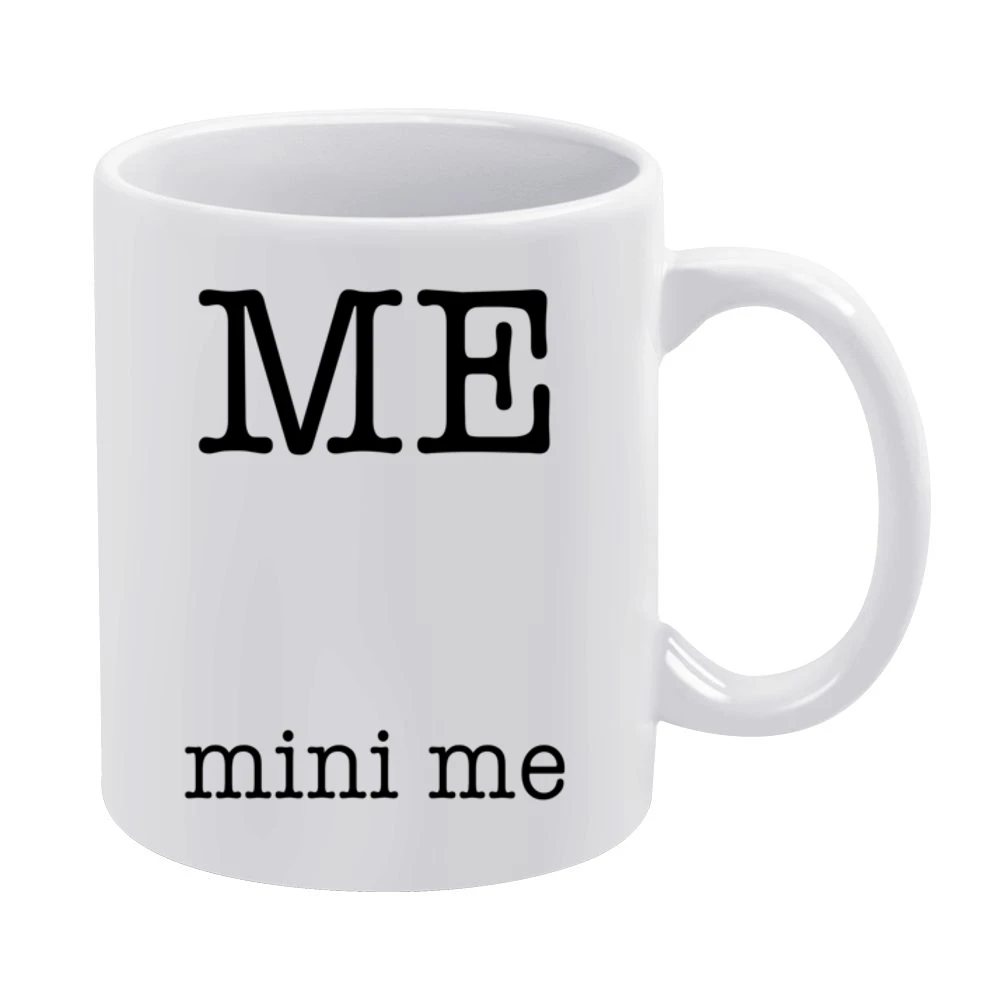 Me And Mini Me Funny Pregnancy Cool Baby Graphic White Mug