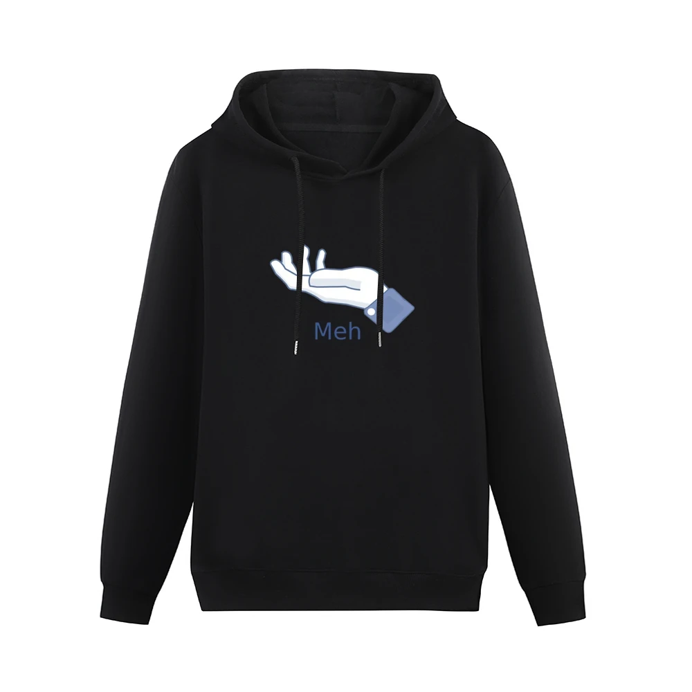 Meh sign hand finger Men Hoodie Without Pocket