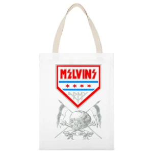 Melvin Army White Canvas Tote Shopping Bag
