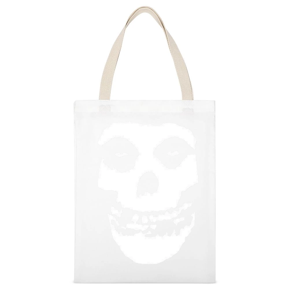 Metal Band horror misfit White Canvas Tote Shopping Bag
