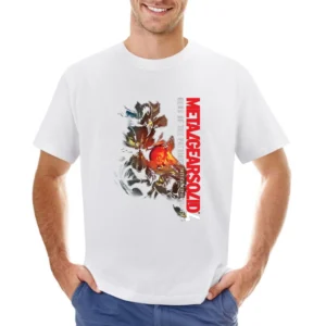 Metal Gear Solid 4 Solid Snake Asian Size Men T-Shirt