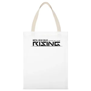 Metal gear Solid Rising White Canvas Tote Shopping Bag