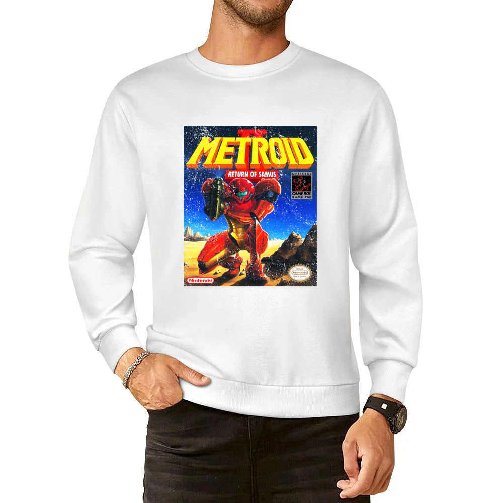 Metroid 2 Return Of Samus Game Boy Nintendo Old School Retro Video Gam European Size Pullover Sweater