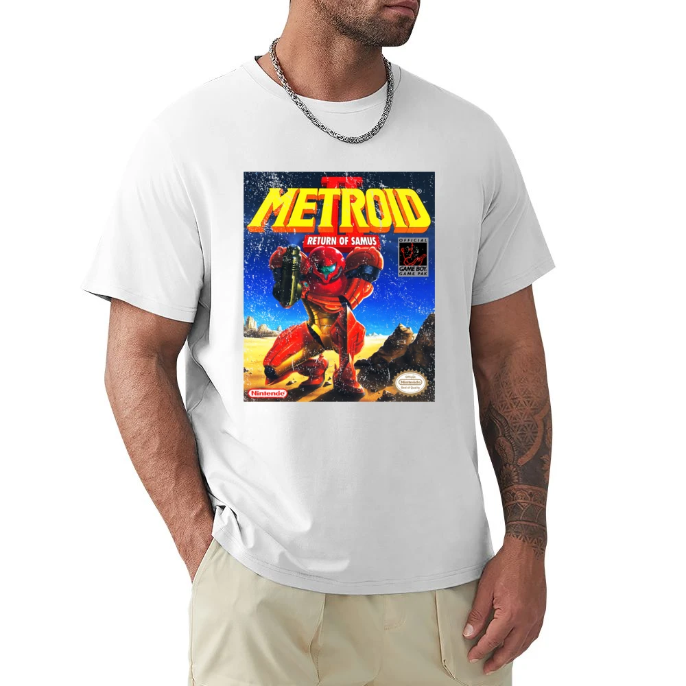 Metroid 2 Return Of Samus Game Boy Nintendo Old School Retro Video Gam Premium Men T-shirt