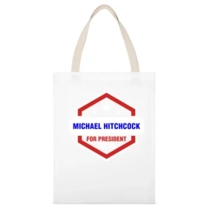 Michael Hitchcock For President 2016 Brooklyn Nine-Nine TV Show T Shir White Canvas Tote Shopping Bag
