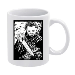 Michael Myers Tee White Mug