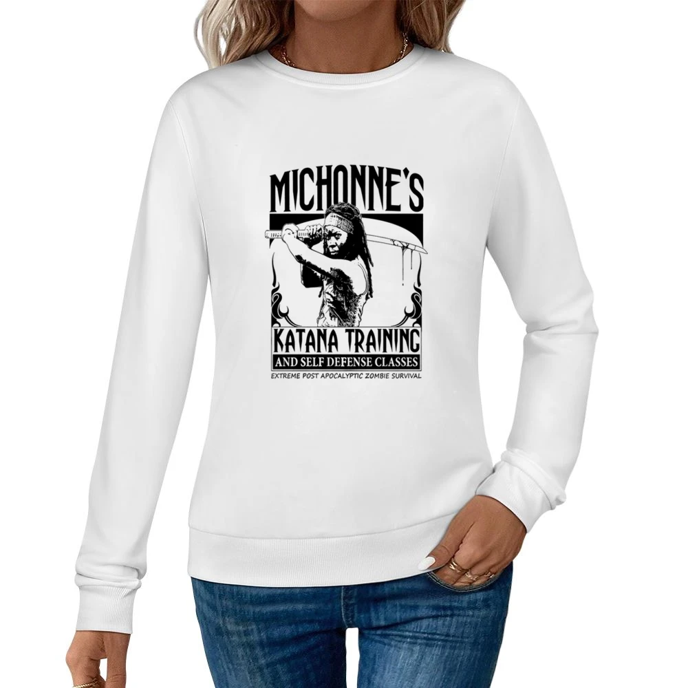 Michonne's Training Tshirt Women Pullover Sweatshirt