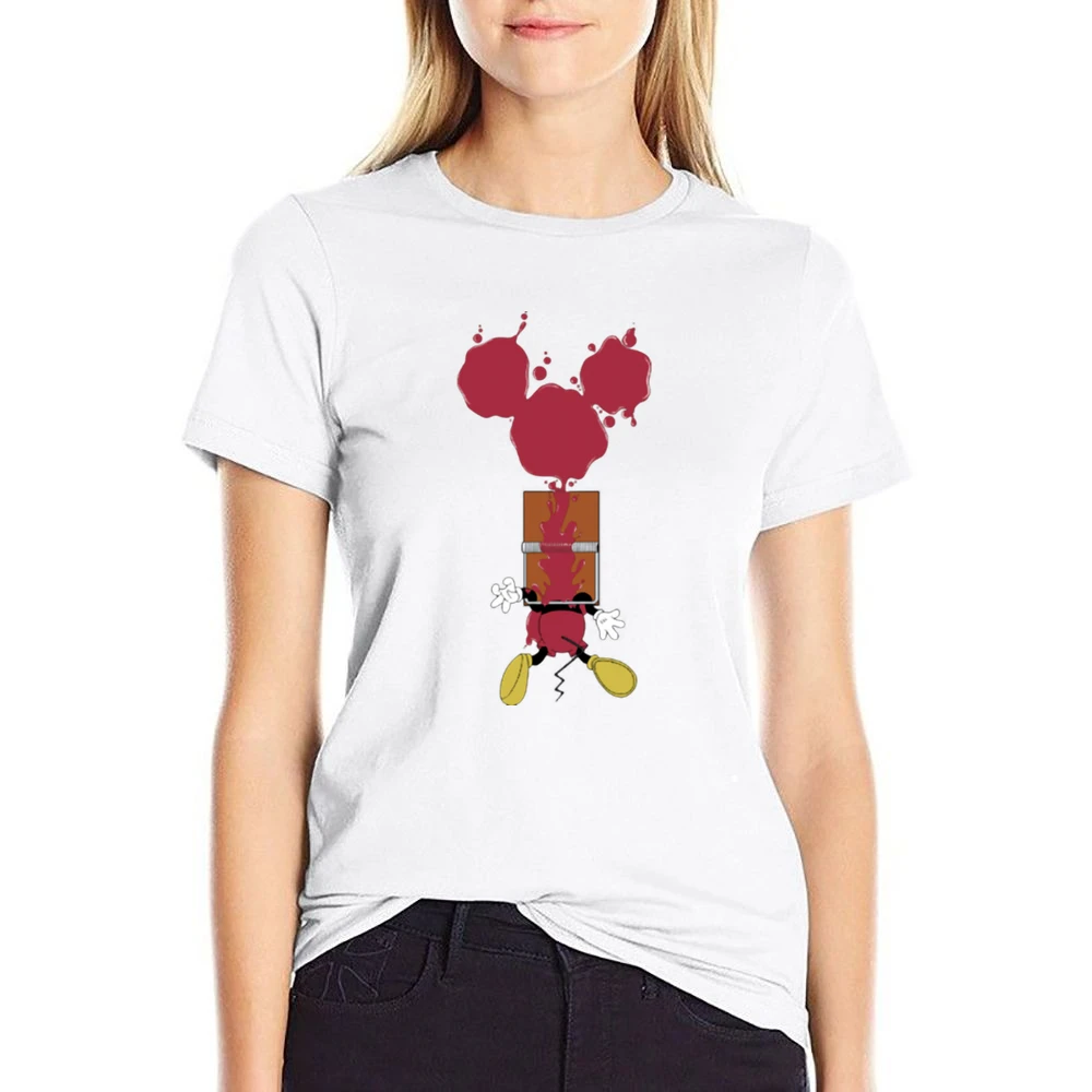 Mickey Mouse Trapped funny US Size Women Ladies T-shirt