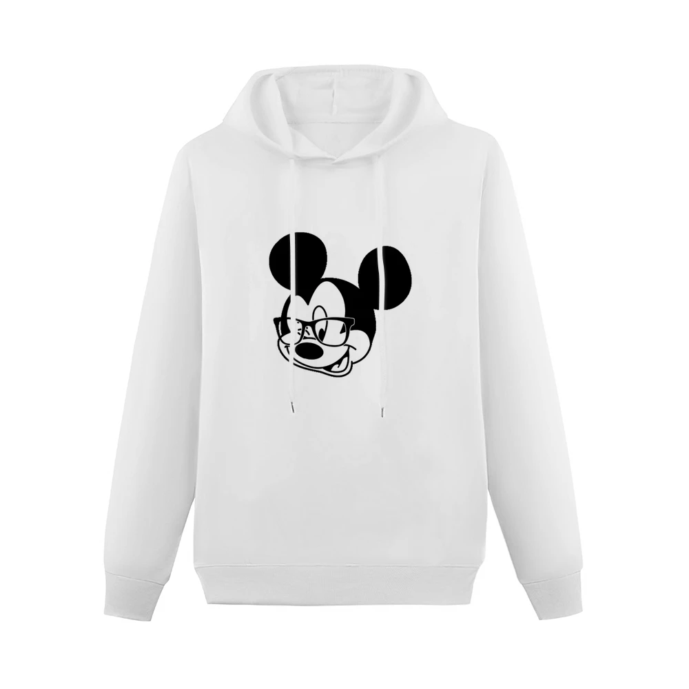 Mickey Nerd Glasses Wink Cute Mouse Geek Graphic Men Hoodie Without Pocket