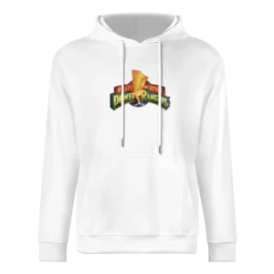 Mighty Morphin Power Rangers Fun Cool Vintage Retro Graphic Distressed European Size Men Hoodie