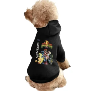 Mighty Morphin Power Rangers Sega Genesis Old School Retro Video Game Pet Apparel Clothes