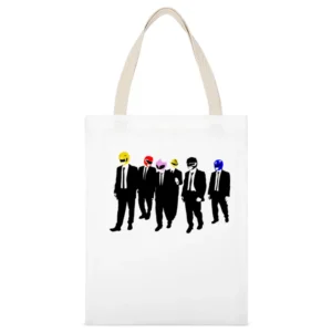 Mighty Morphin reservoir dog power ranger parody funny White Canvas Tote Shopping Bag