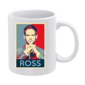 Mike Ross Funny Obama Hope Parody Poster Political Suits Graphic TV Sh White Mug
