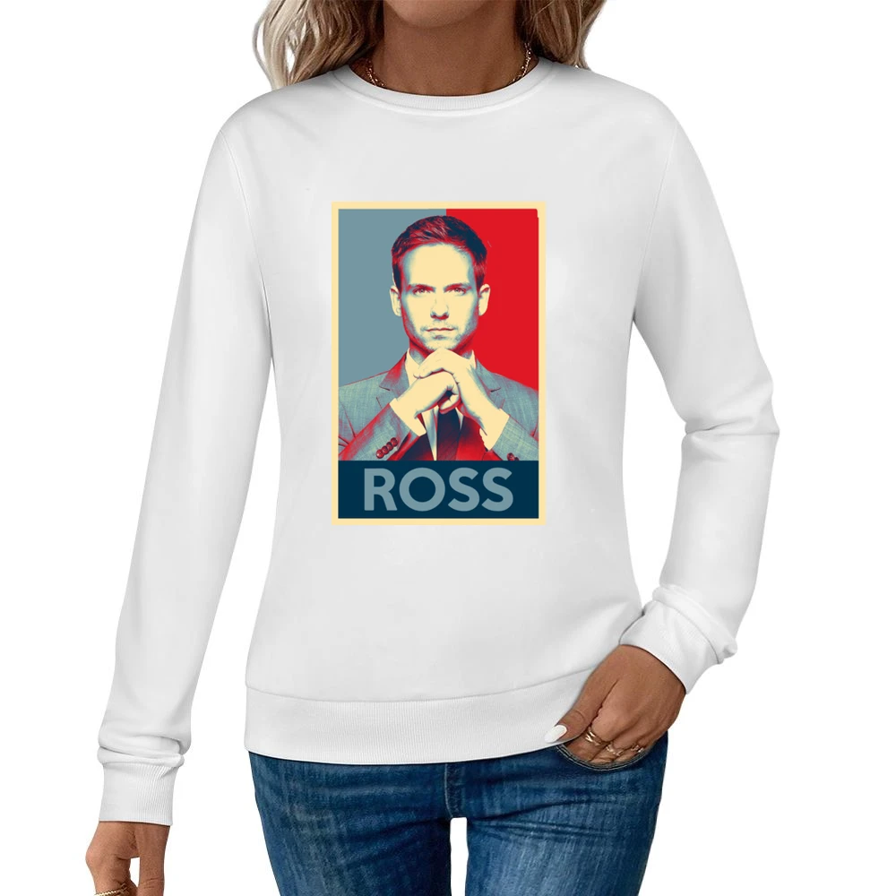 Mike Ross Funny Obama Hope Parody Poster Political Suits Graphic TV Sh Women Pullover Sweatshirt
