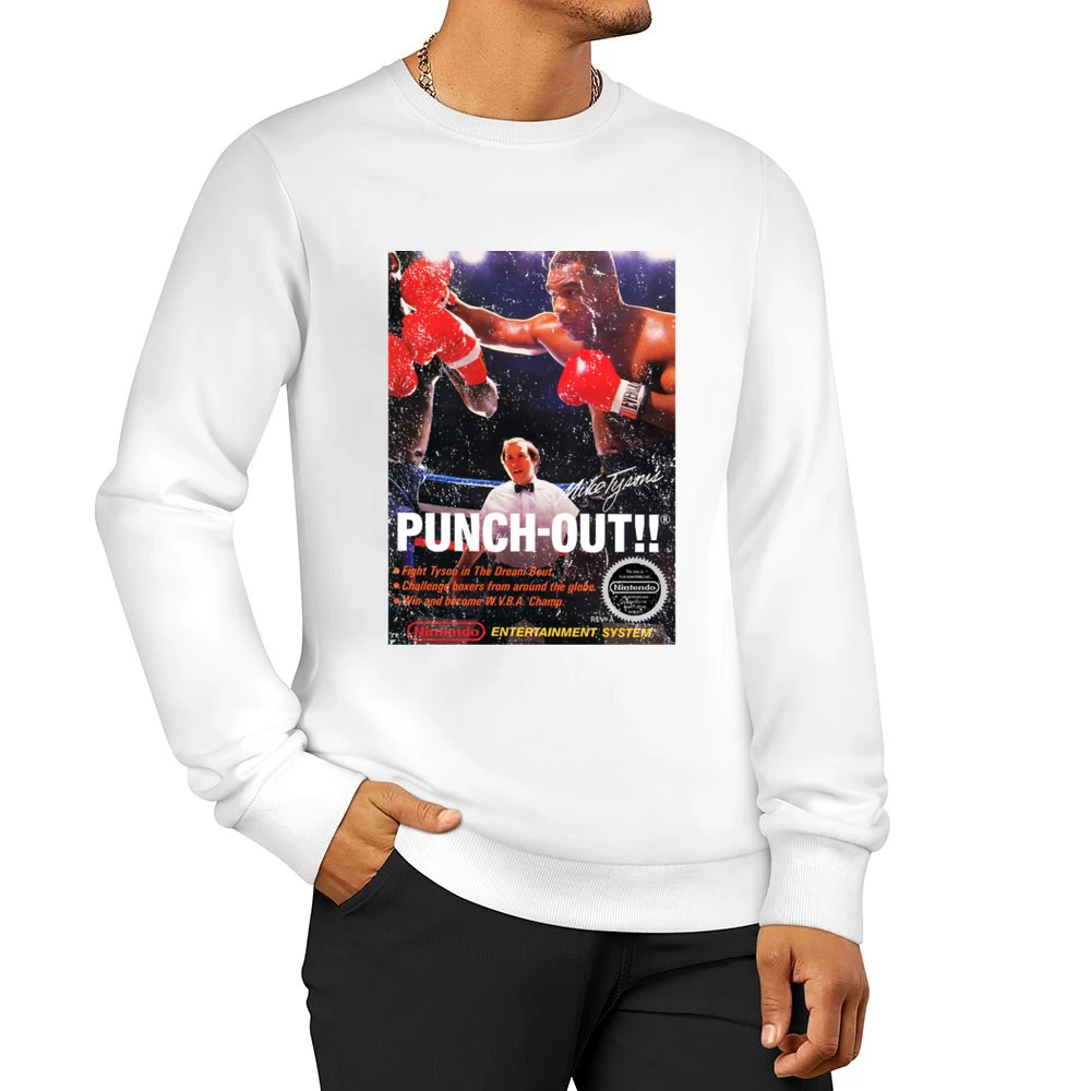 Mike Tysons Punch Out Nes Nintendo Old School Retro Video Game Fan Dis Men Pullover Sweatshirt