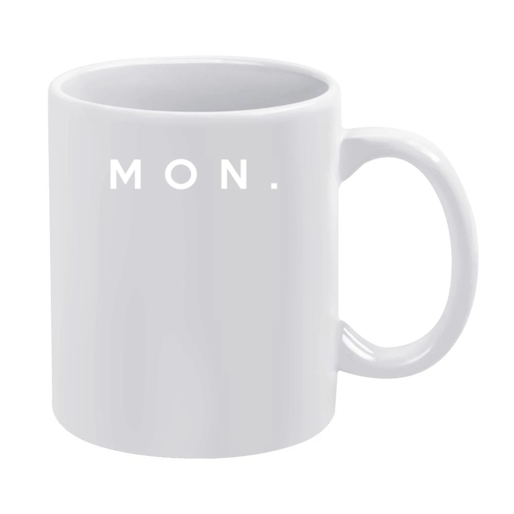 Monday Fun Short Form Days Of The Week Popular Graphic White Mug