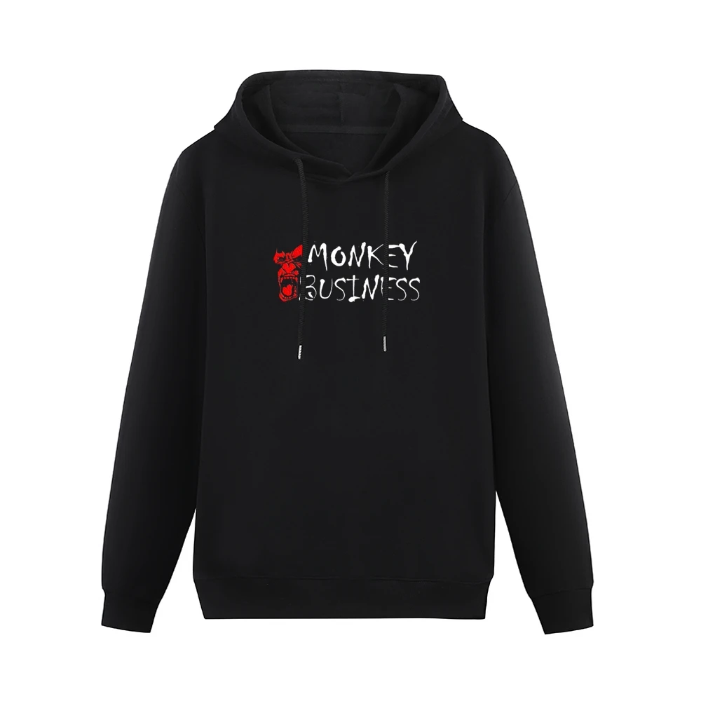 Monkey Business funny ape animals Men Hoodie Without Pocket
