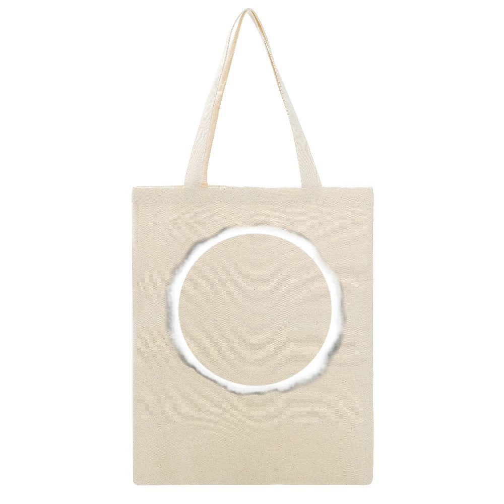 Moon Eclipse Dan Howell Popular Video Blogger Fun Graphic Tee Shirt Beige Canvas Tote Shopping Bag