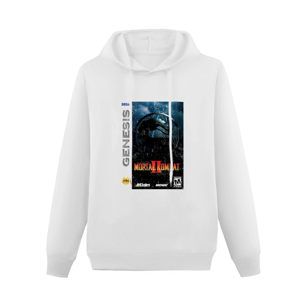 Mortal Kombat 2 Sega Genesis Old School Retro Video Game Fan Distresse Men Hoodie Without Pocket