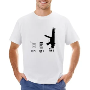 Mp3 Mp4 Mp5 Types Funny Asian Size Men T-Shirt