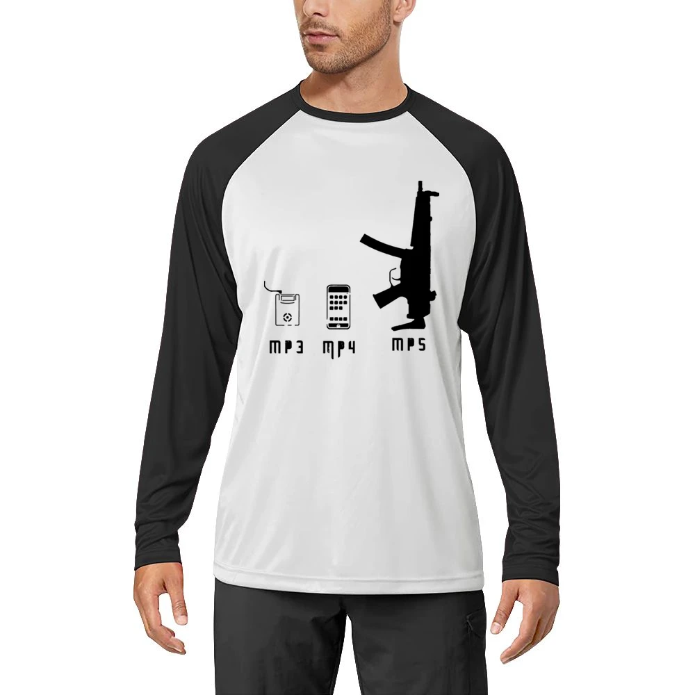Mp3 Mp4 Mp5 Types Funny Men Long Sleeve T-Shirt