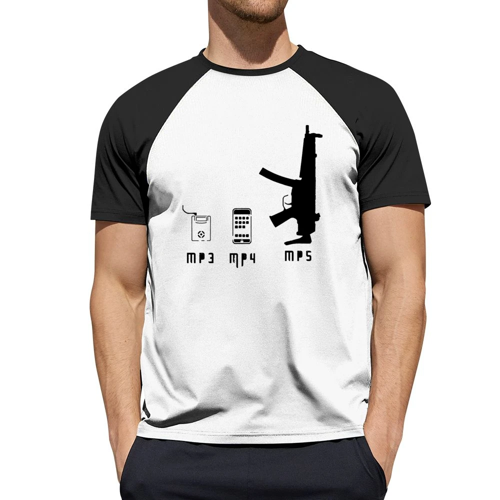 Mp3 Mp4 Mp5 Types Funny Men Short Sleeve T-Shirt