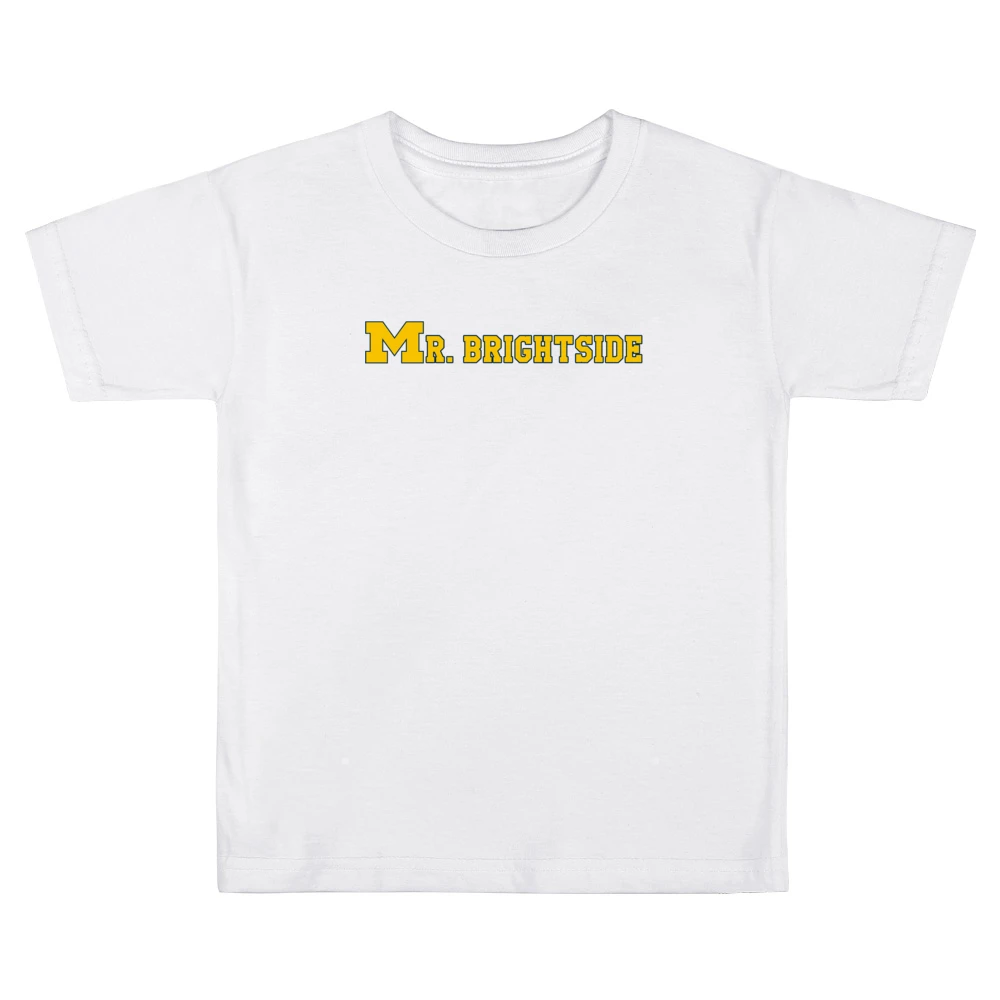 Mr Brightside Michigan Football Fan Kids Boys Girls T-Shirt