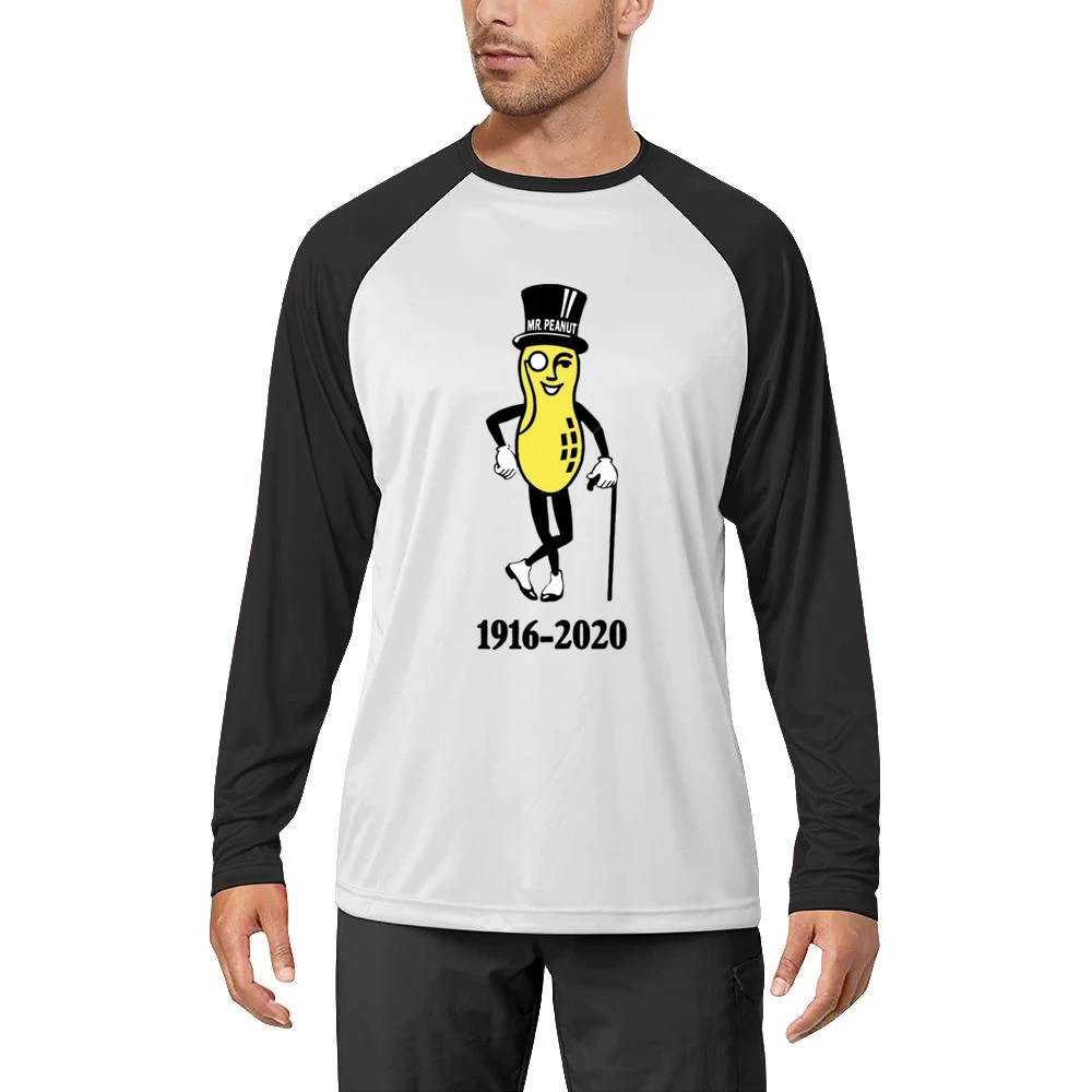 Mr Peanut Rip Planters Peanuts Pop Culture Food Black Men Long Sleeve T-Shirt