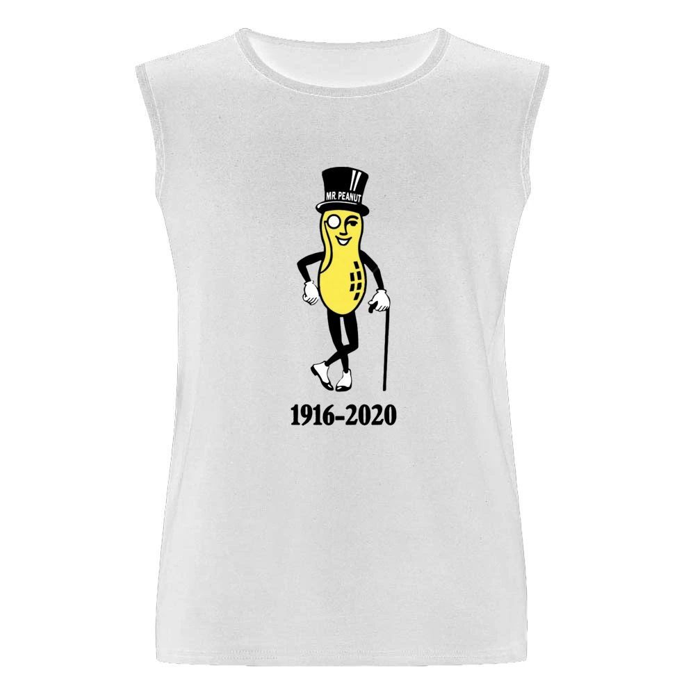 Mr Peanut Rip Planters Peanuts Pop Culture Food Black Men Sleeveless T-Shirt