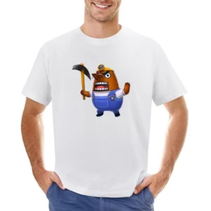 Mr Resetti From Animal Crossing Nintendo Character Video Game Asian Size Men T-Shirt