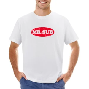 Mr Sub Fast Food Restaurant Distressed Look Asian Size Men T-Shirt