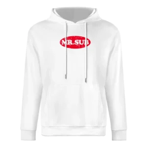 Mr Sub Fast Food Restaurant Distressed Look European Size Men Hoodie