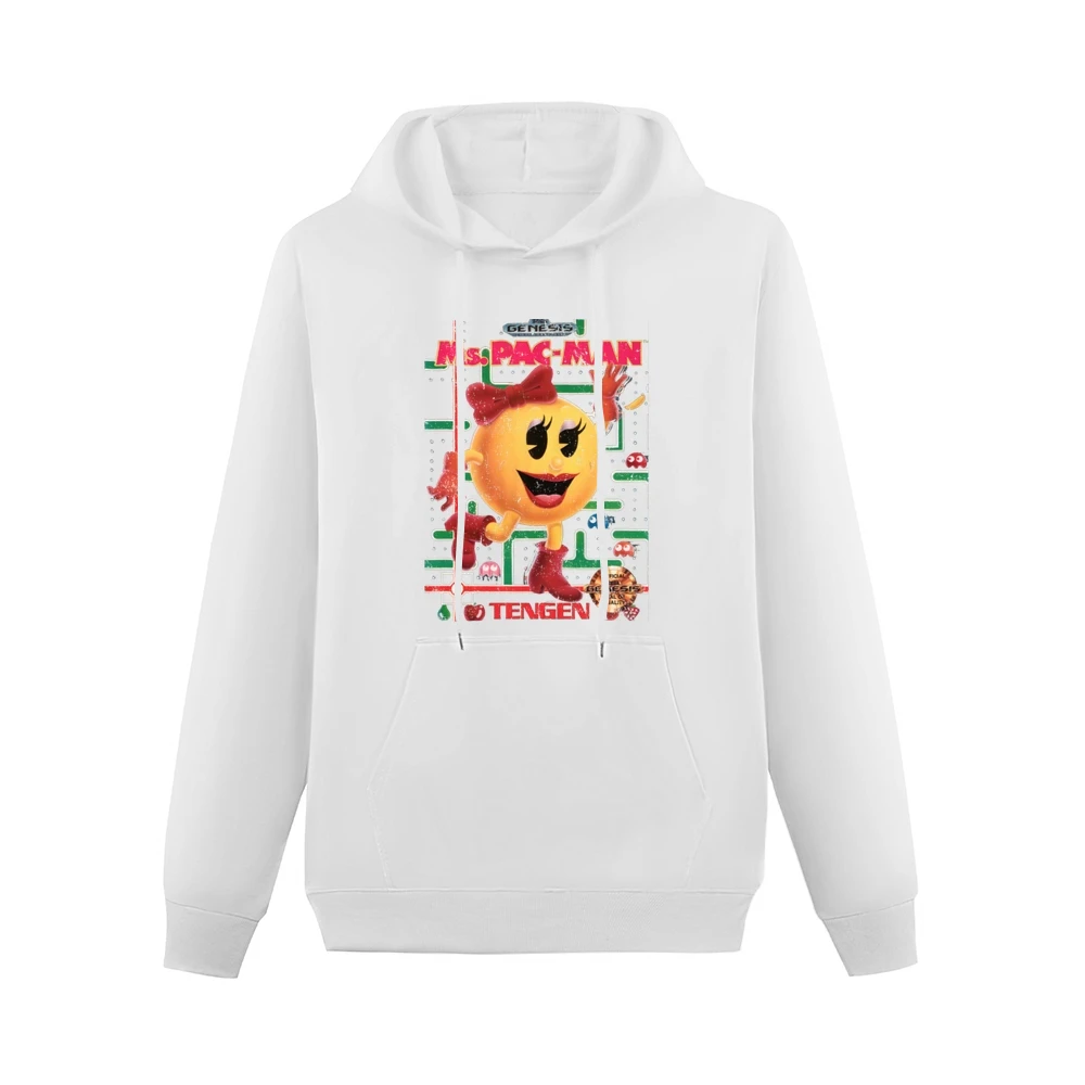 Ms Pacman Sega Genesis Old School Retro Video Game Fan Distressed T Sh Men Hoodie With Pocket
