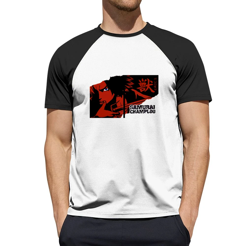 Mugen Mix Style swordship samurai champloo anime manga Men Short Sleeve T-Shirt