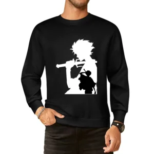 Mugen Shadow black and white samurai champloo anime manga European Size Pullover Sweater