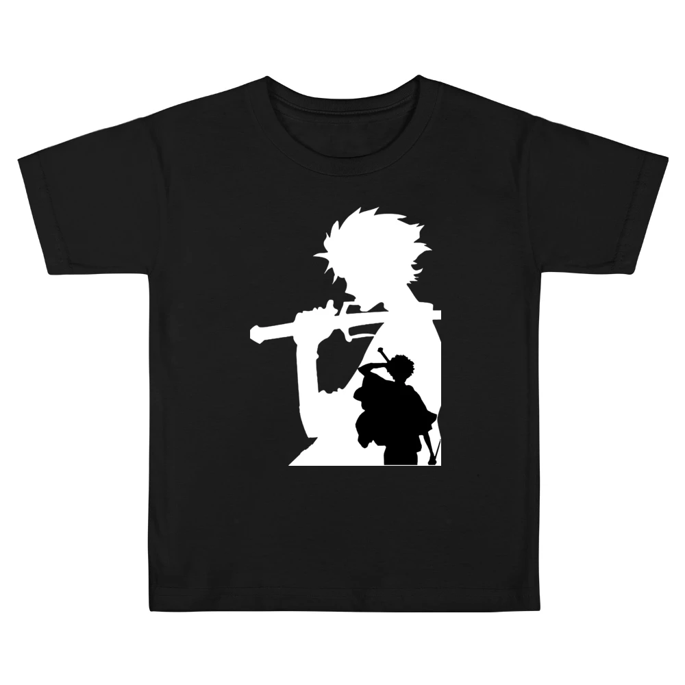 Mugen Shadow black and white samurai champloo anime manga Kids Boys Girls T-Shirt