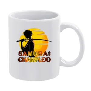 Mugen The Mix samurai Champloo anime manga over the sun White Mug