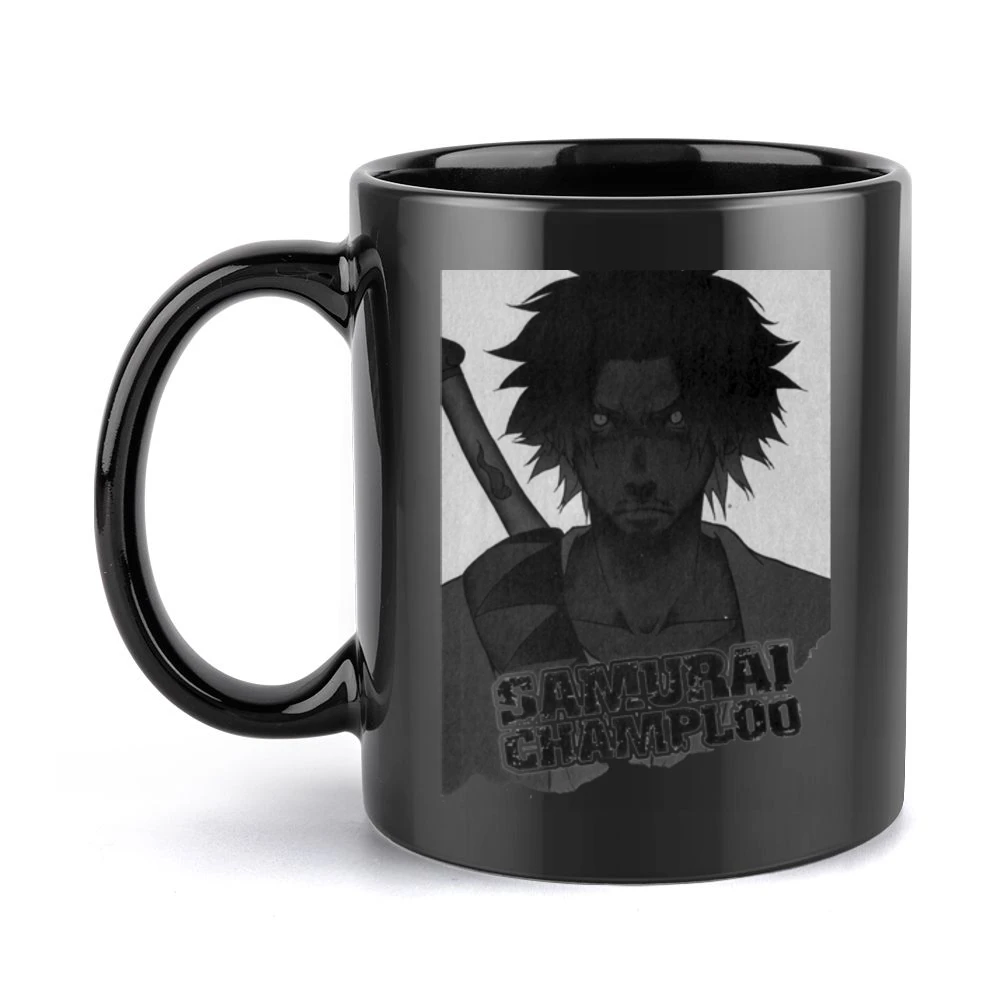 Mugen from samurai champloo mix anime manga Black Mug