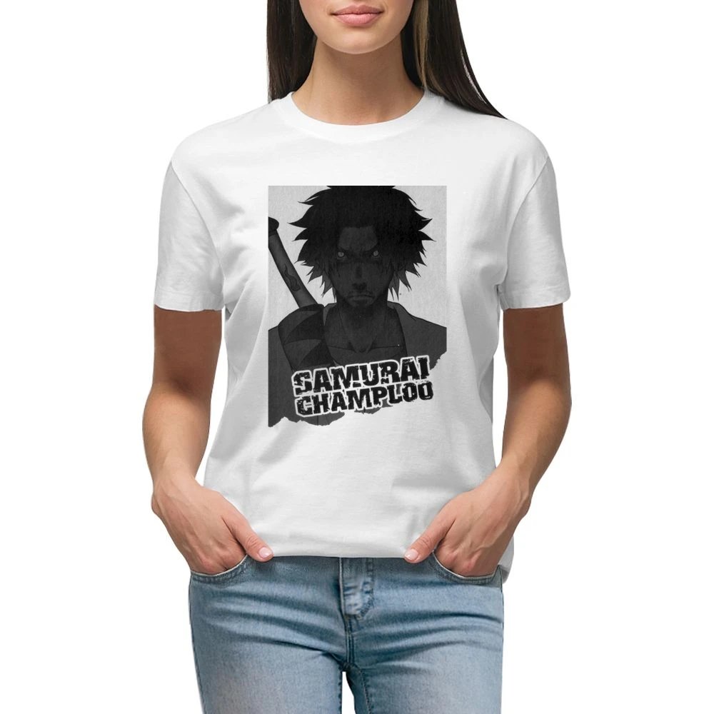 Mugen from samurai champloo mix anime manga Premium Women Ladies T-shirt