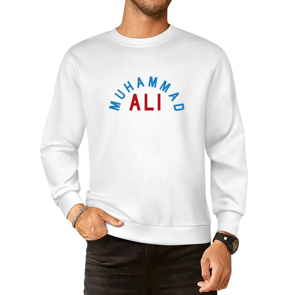 Muhammad Ali Legendary Boxer Heavyweight Champion Anthony Joshua Graph European Size Pullover Sweater