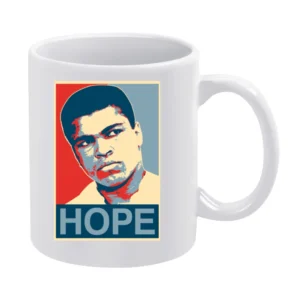 Muhammed Ali Boxing White Mug