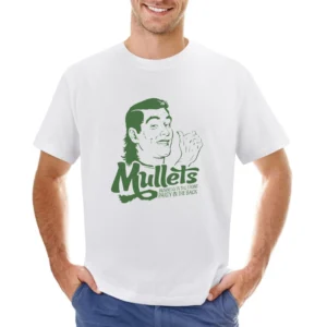 Mullets Funny Joke Retro 80s Asian Size Men T-Shirt