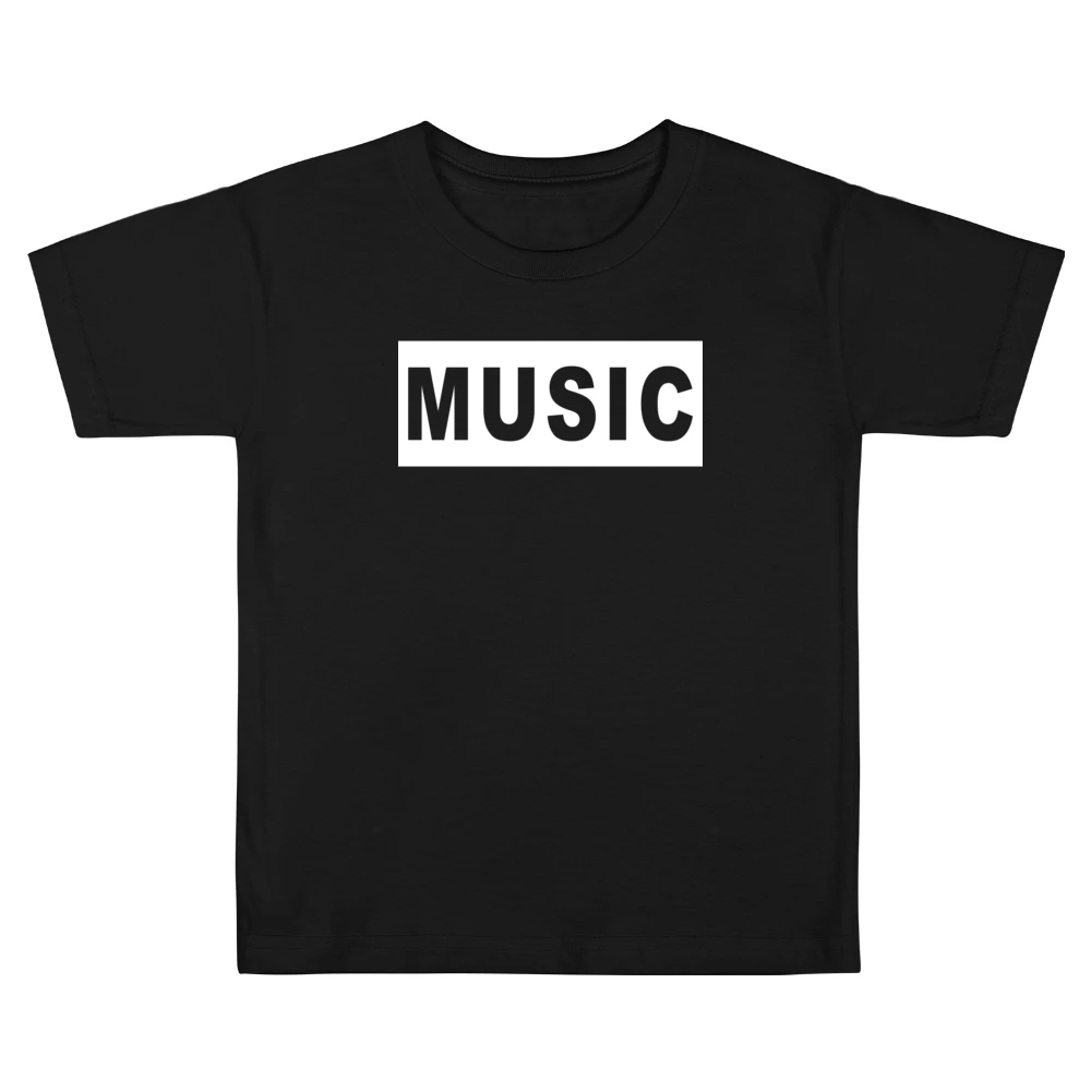 Music Popular Graphic Cut Out Kids Boys Girls T-Shirt