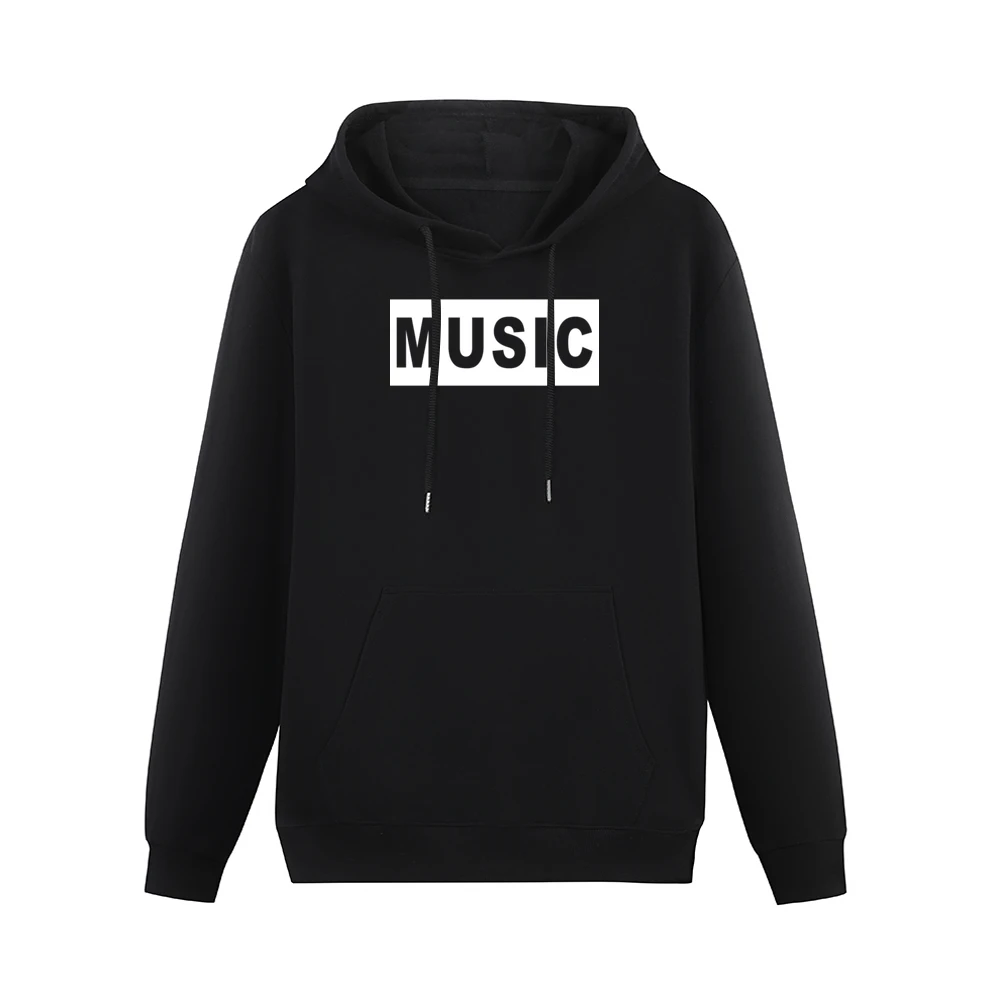 Music Popular Graphic Cut Out Men Hoodie With Pocket