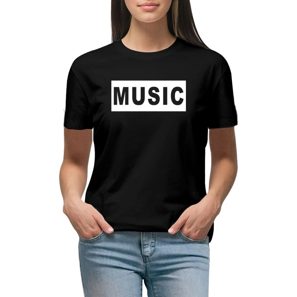 Music Popular Graphic Cut Out Premium Women Ladies T-shirt